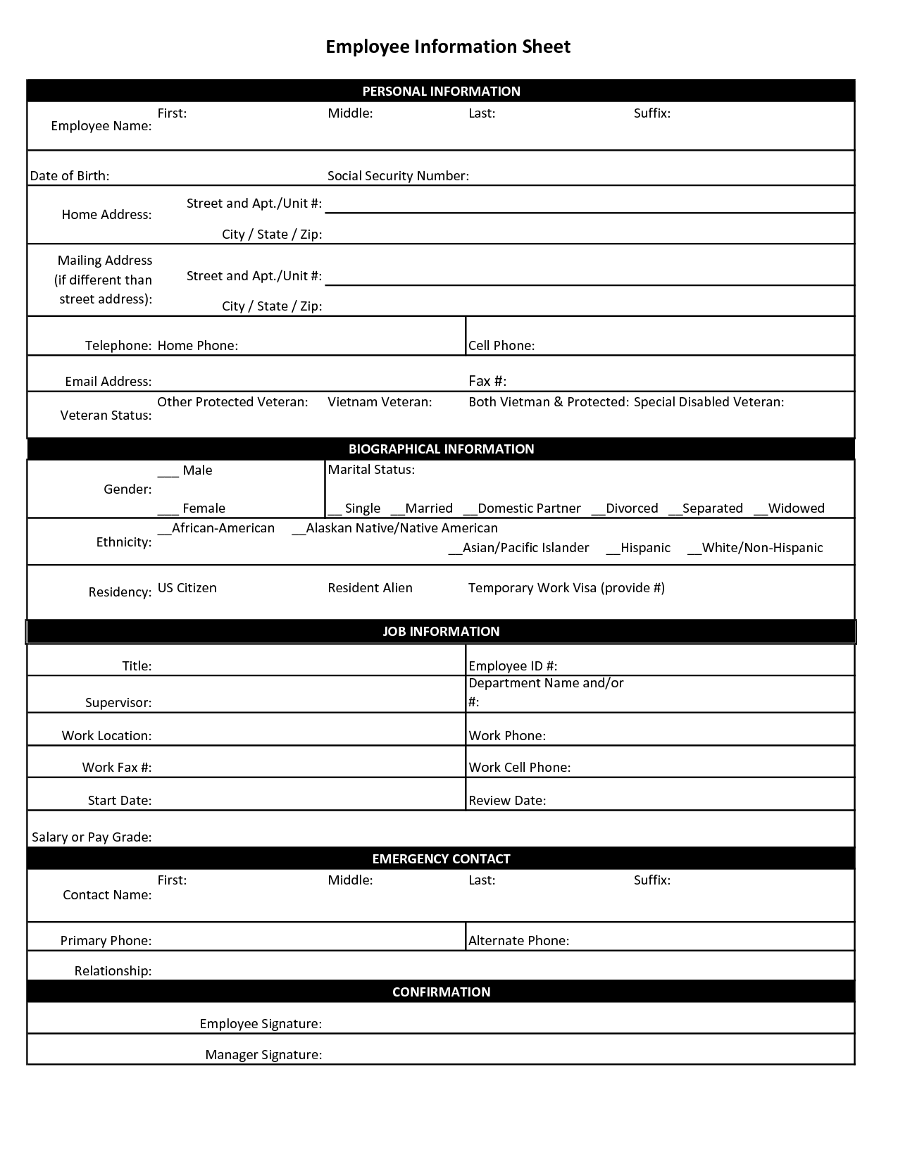 employee-personal-information-sheet-business-letter-template-job