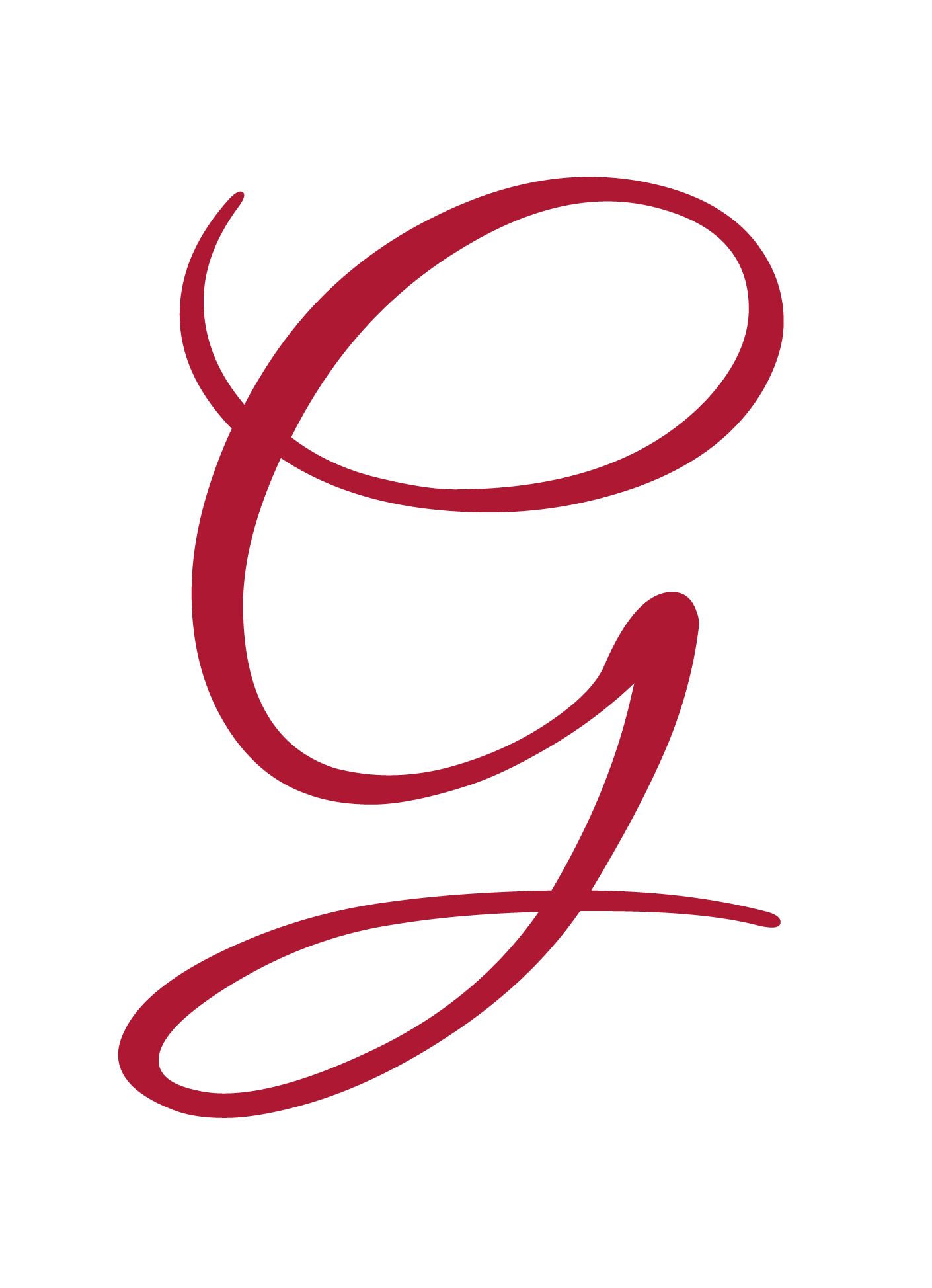 The Gresham branding 3/3 The signature G Tattoo fonts cursive