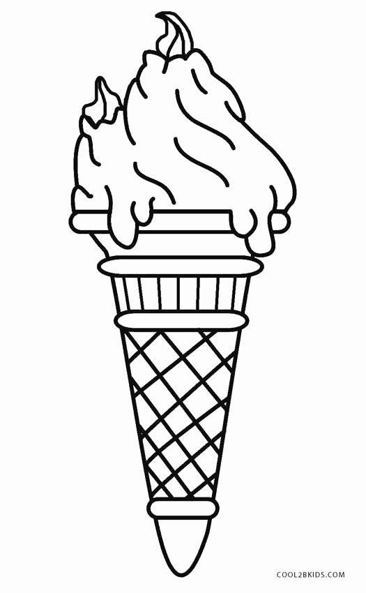 Ice Cream Coloring Pages Printable Unique Free Printable Ice Cream ...