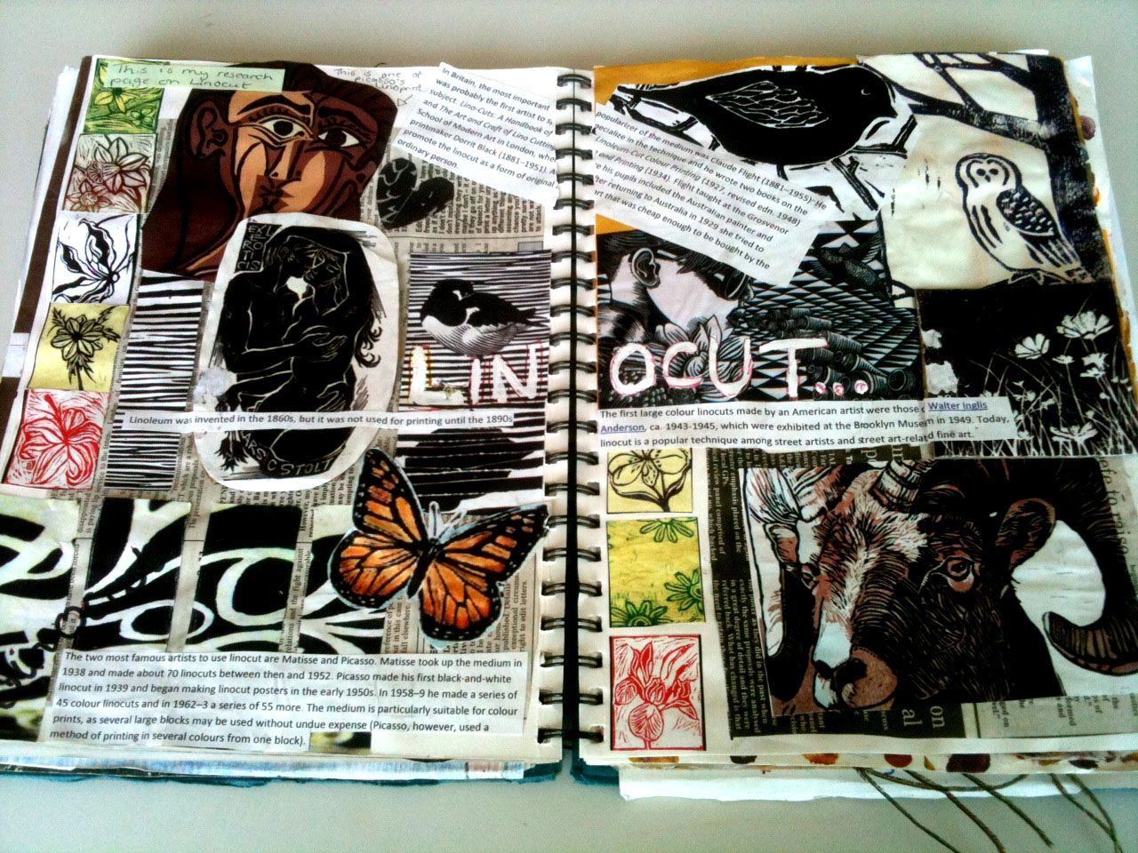 Sketch book, Sketchbook layout, A level art sketchbook