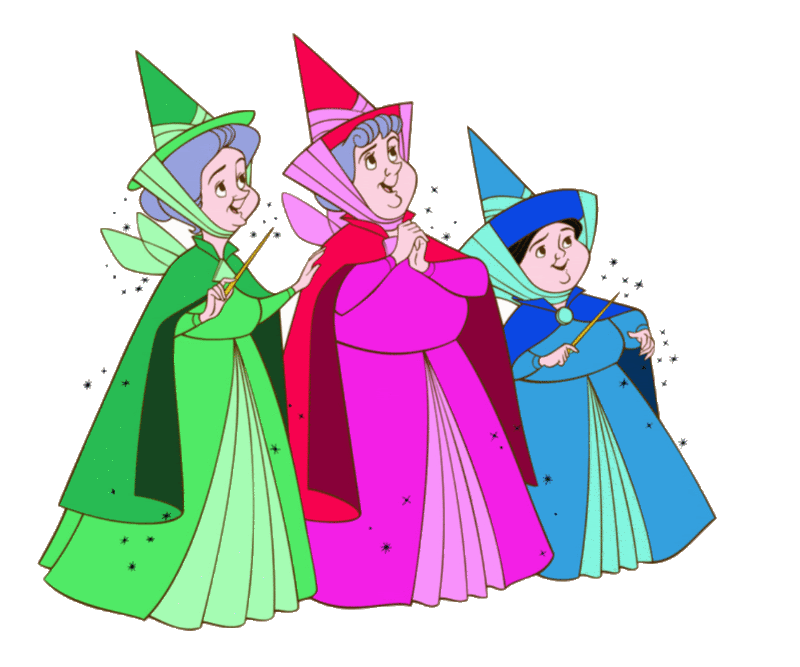 Sleeping Beauty Fairy Godmothers Disney