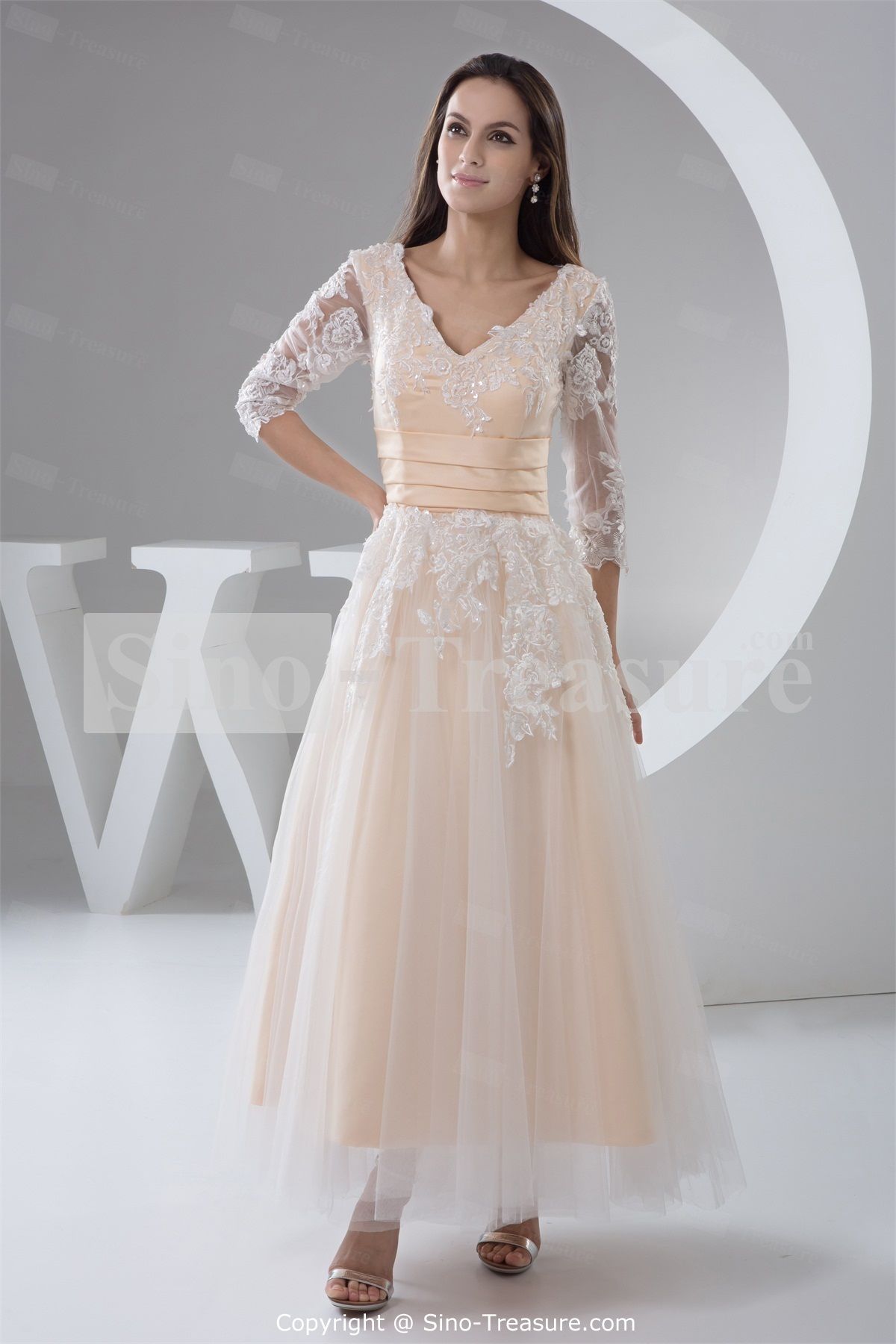 43++ Ankle length wedding dress with sleeves info