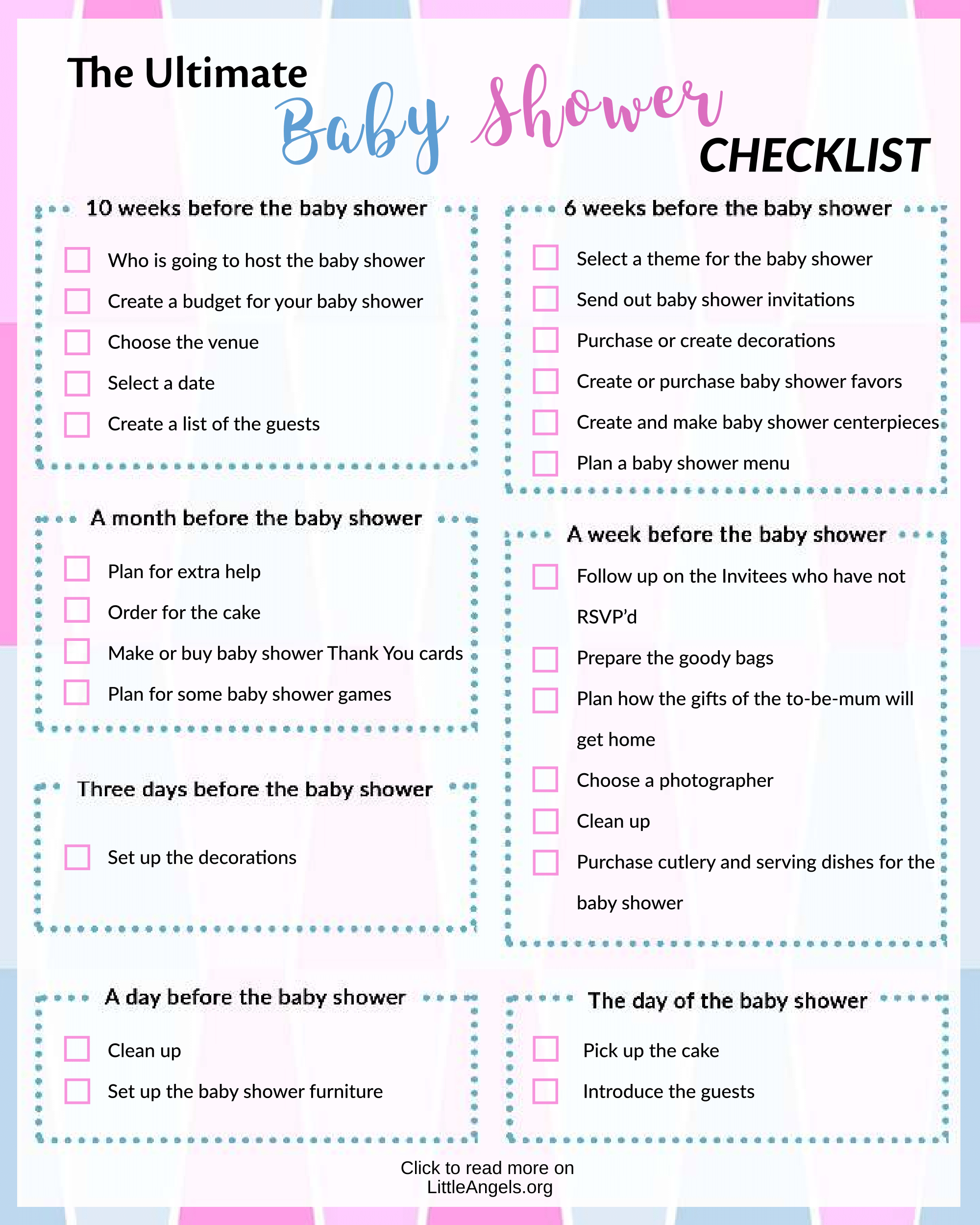 The Ultimate Baby Shower Checklist Here's ALL you need to do to make