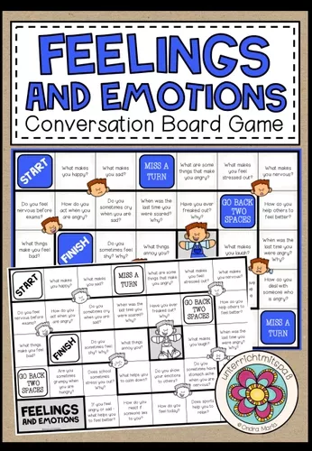 FEELINGS and EMOTIONS - Conversation Board Game – Unterrichtsmaterial im Fach Englisch