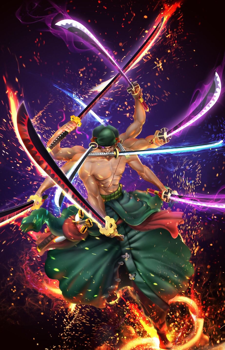 Chọn ngay hình nền one piece zoro ngầu Để thể hiện sự cứng cáp và mạnh mẽ