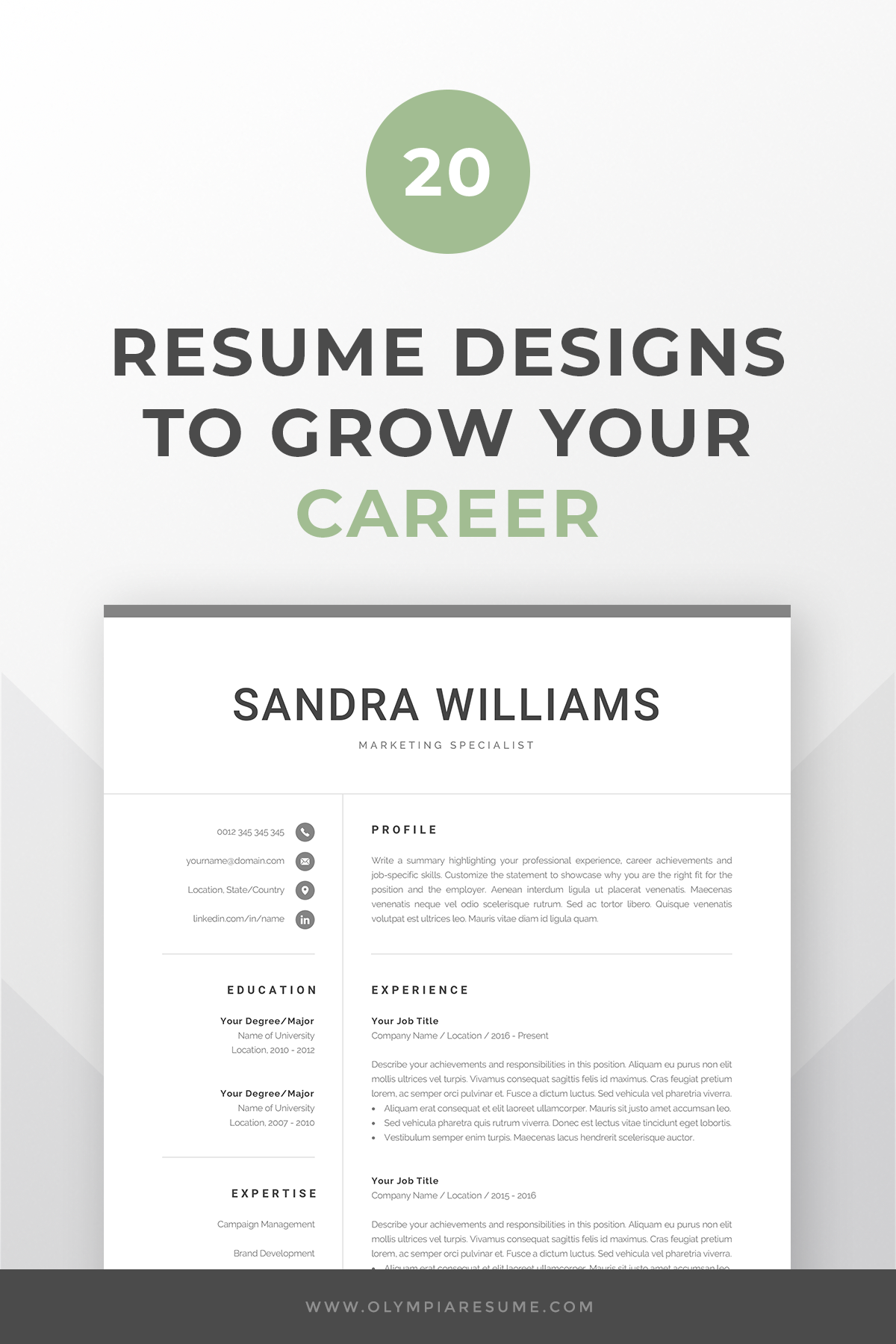 Apply for the job with a stand-out resume that will get noticed by the ...