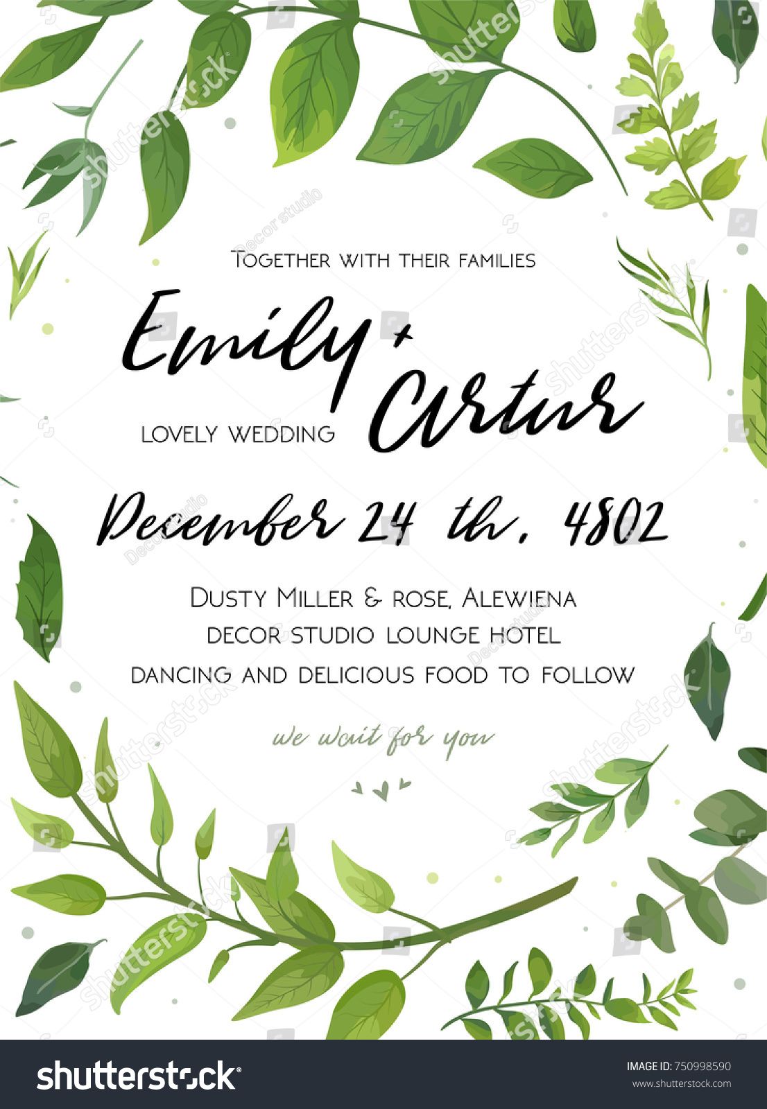 29+ Free printable wedding invitations green information