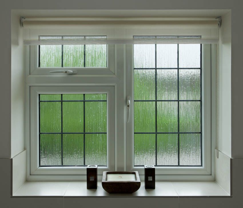 Reeded obscure glass window for bathrooms Bathroom Windows, Glass ...