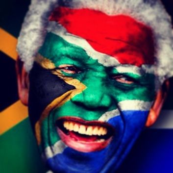 South African Flag Nelson Mandela