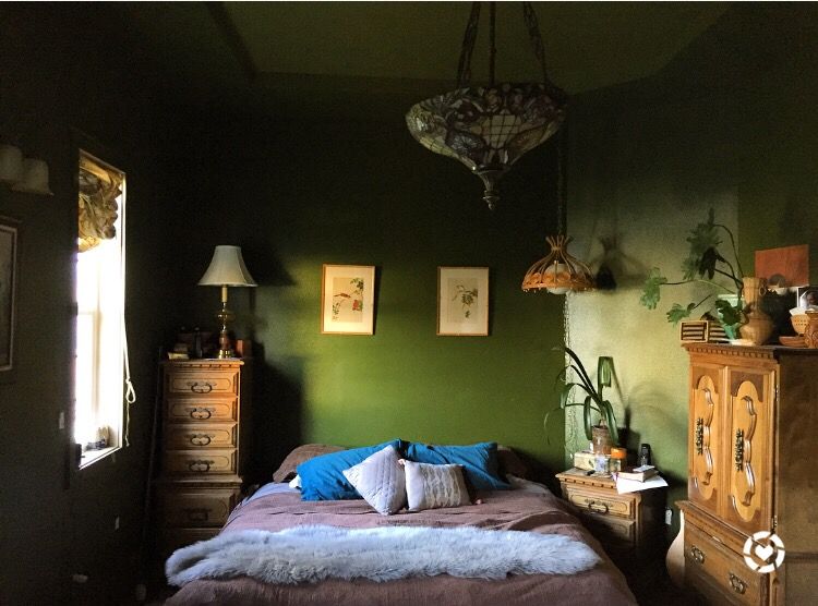 Our very green, earthy, tropical master bedroom http://liketk.it/2uxjp ...