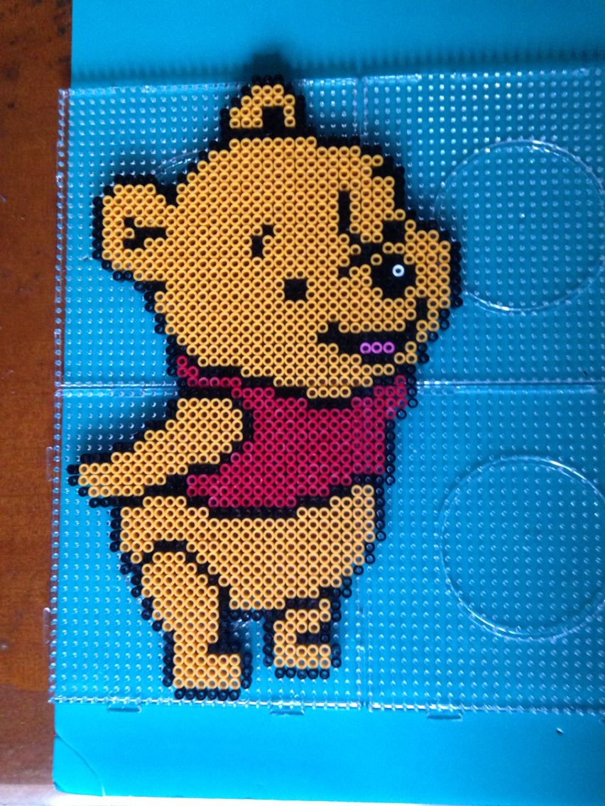 Winnie The Pooh Perler Beads By Kerry Lee Perler Bead Disney Perler