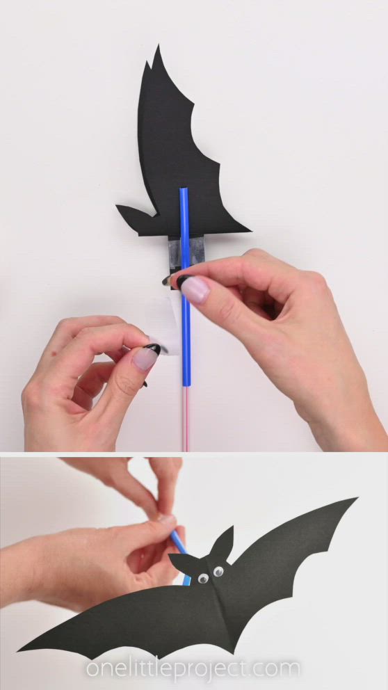 This may contain: someone is making a bat out of paper