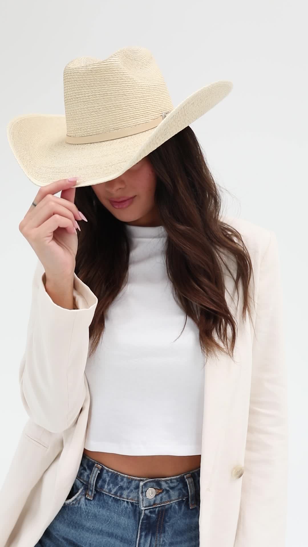 This contains: coastal cowgirl coastal cowgirl hat straw hat summer hat hat for the summer coastal cowgirl outfit inspo straw western hat western straw hat cowgirl hat cowgirl straw hat hat for cowgirls summer cowgirl hat outfit inspo for the coastal cowgirl coastal cowgirl vibes summer vibes