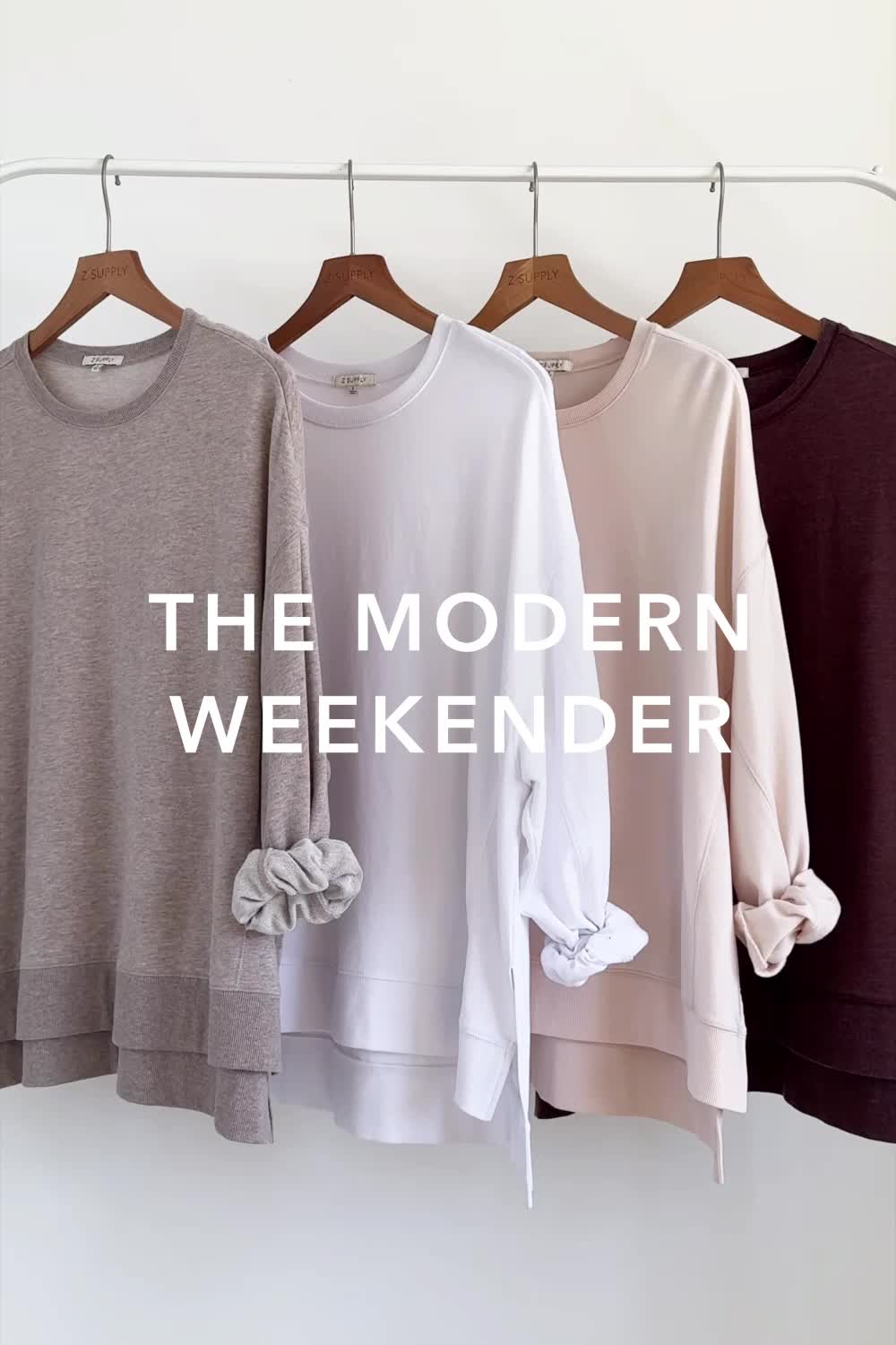 With worn-in softness and an oversized fit, get ready to layer up in the Modern Weekender.
