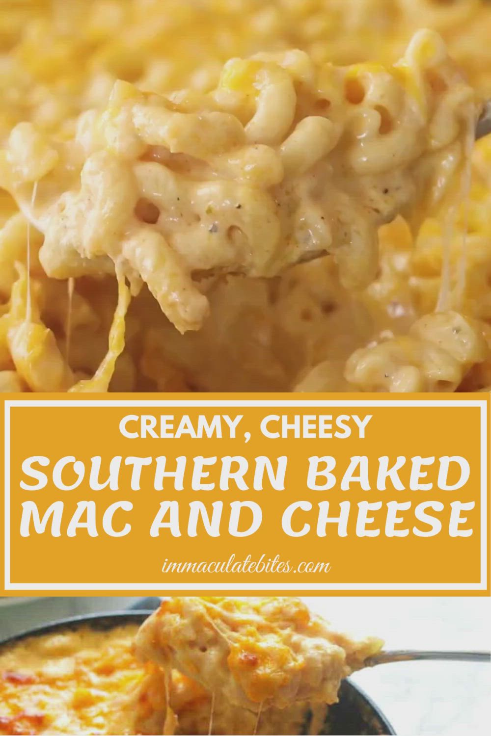 This contains: Southern Baked Mac and Cheese Easy Recipe Finally Here! Creamy, Cheesy, Macaroni, Soul Food