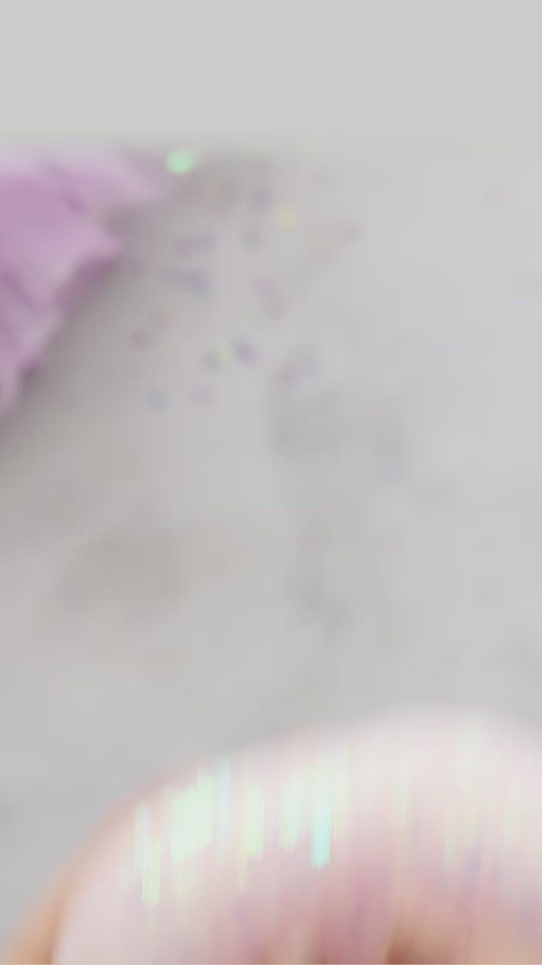 This may contain: a close up of a person's arm with glitter on it and the text fairy slime