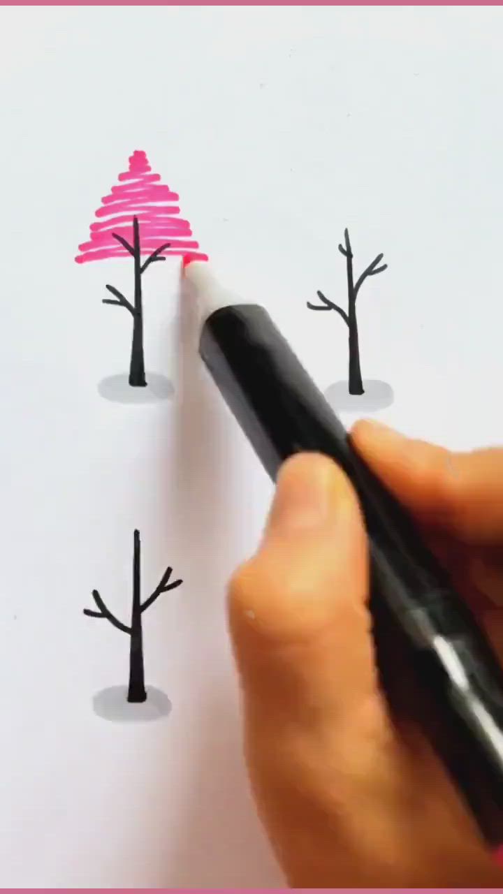 This contains: simply, quickly and very clearly in this tutorial you can learn to draw a Trees very easily & next time you can guide anyone to draw a Trees.