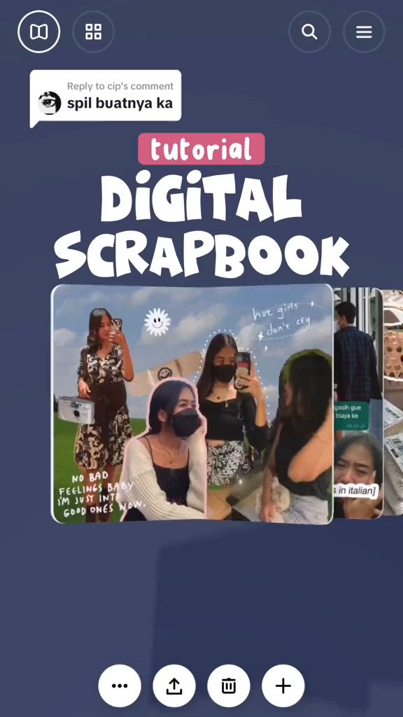 This may contain: an image of a cell phone screen with the text'digital scrapbook '