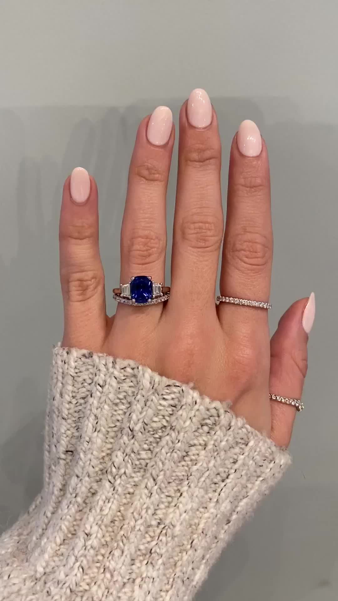 The features of Bella's feminine curvature and organic texture make it truly unique. Pairs beautifully with the Celeste engagement ring and the Sundara engagement ring. Handmade in NYC. Approx Band Width (mm): 2mm; 1.60mm Setting Diamond Quality: Colorless and VS clarity Approx Setting Total Carat Weight: 1/2 way: 0.27 tcw; 0.16 tcw Approx Production Time: 3-4 weeks