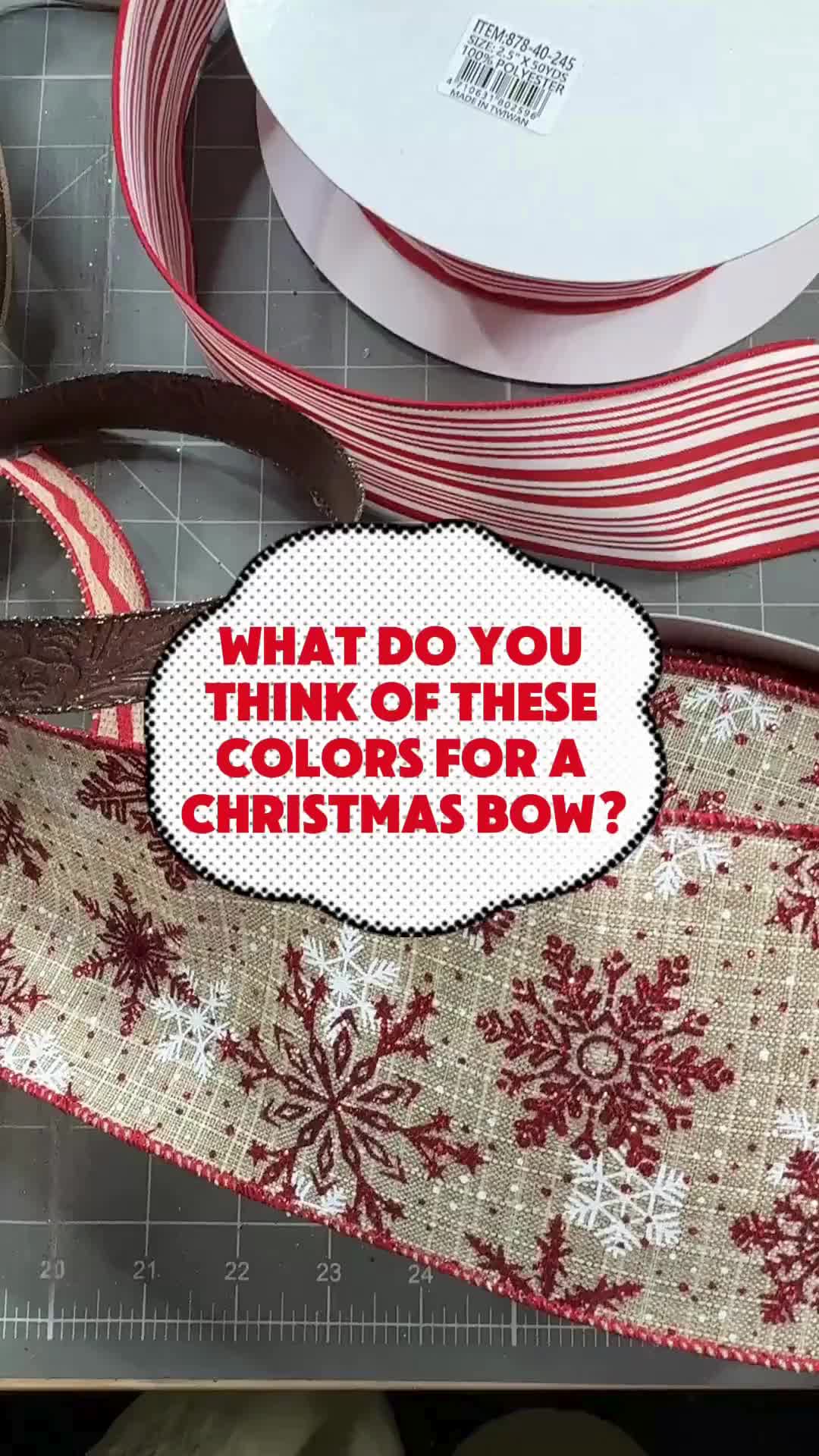 This contains: How to make a Christmas bow