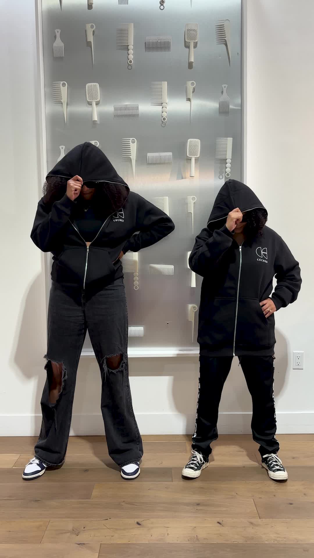 CÉCRED Full Zip Hoodie	When the song is not cleared for business use - we make it work 😂 This holiday, dance to your favorite songs, incognito, in our CÉCRED FULL ZIP HOODIE inspired by our founder Beyoncé Knowles-Cater. 