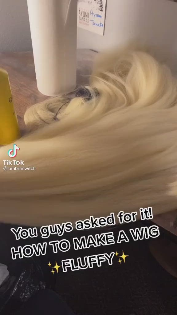 This contains an image of: How to Make a Wig Fluffy