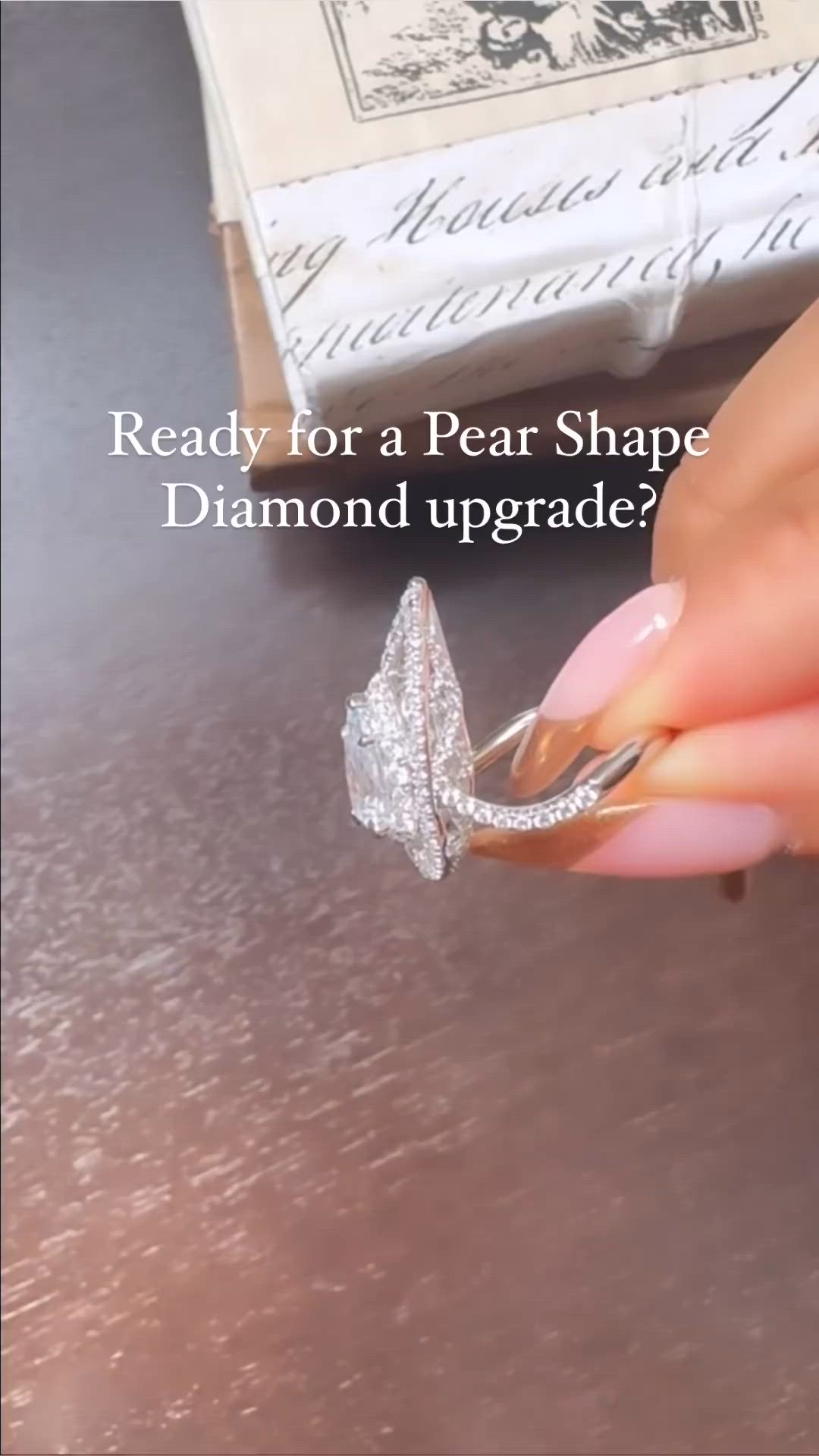 This contains: Unleash the bold elegance of our Pear Shape diamond stunner.
A statement piece that speaks volumes of your unique love story. Embrace extraordinary beauty. 💎✨
Featured style: ER13660P6W44JJ