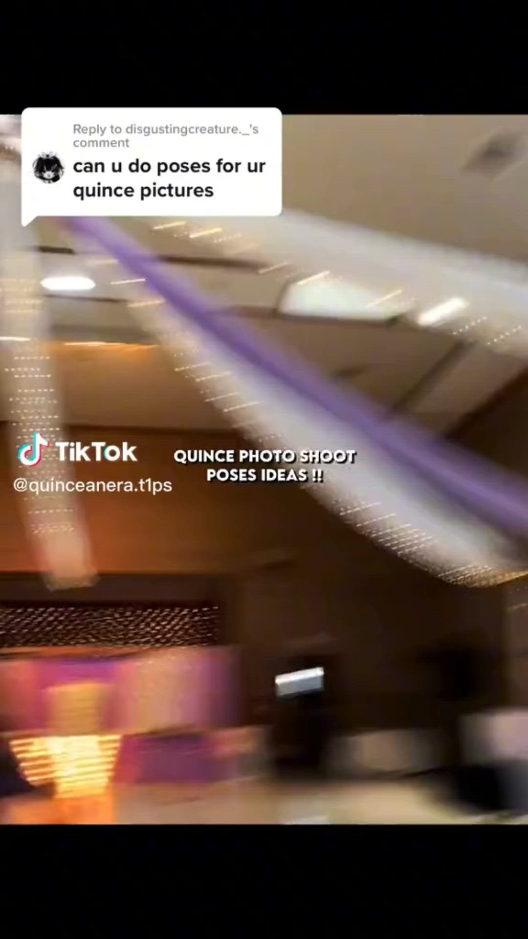 This may contain: a blurry photo of people in an airport with the text tiktok on it