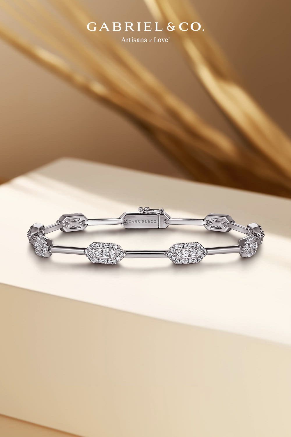 This contains: 14K White Gold Diamond Tennis Bracelet
TB4951W45JJ