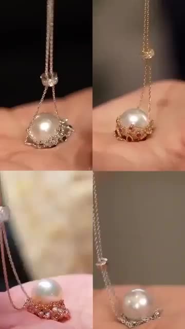 Pearl & Gemstone Lavalier Pendant
