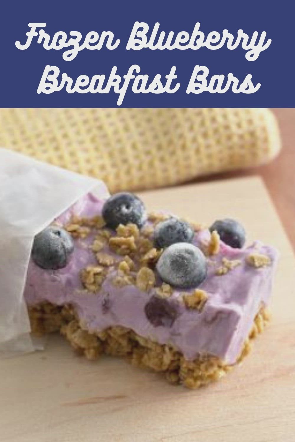 This contains: Frozen Blueberry Breakfast Bars