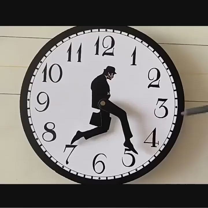 This contains: Silly Walk Wall Clock