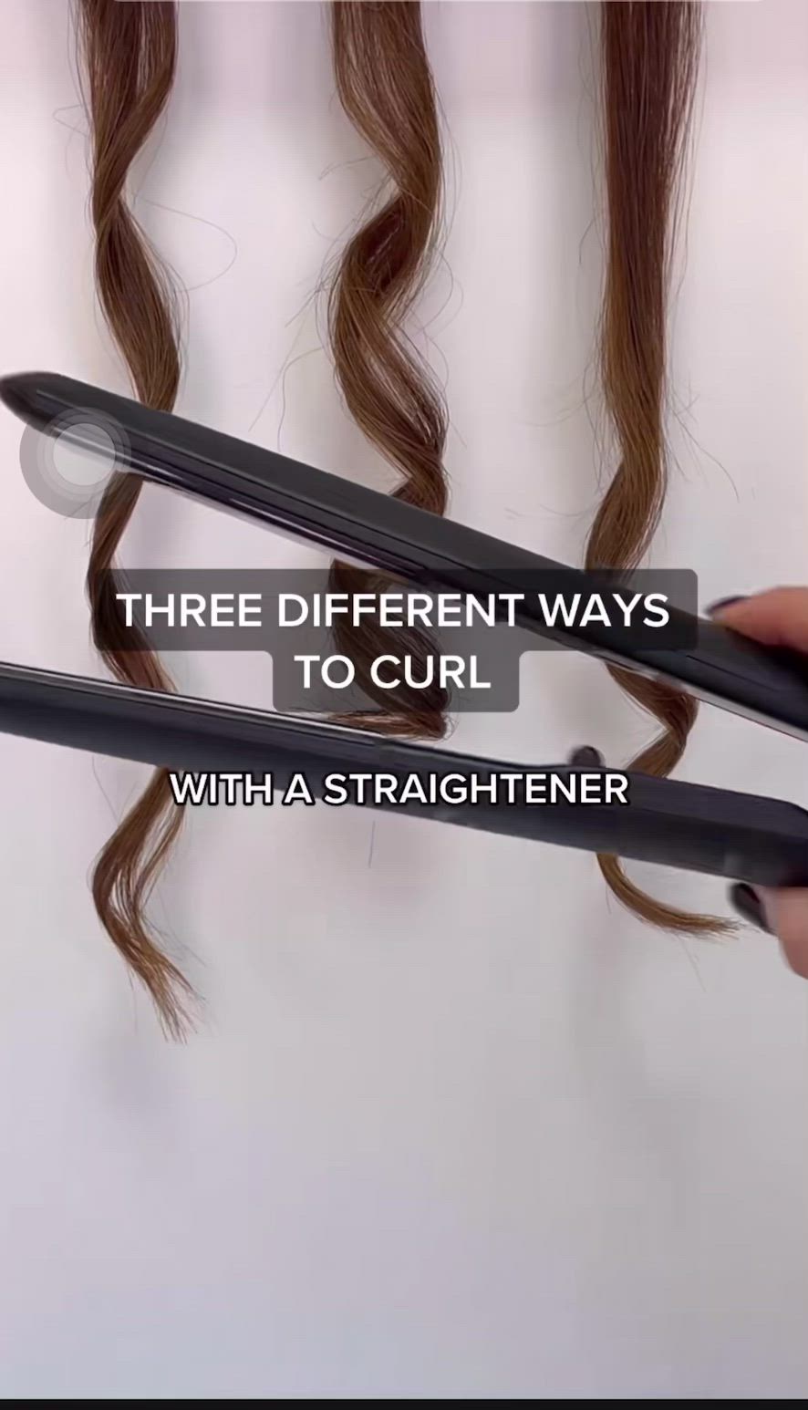 This contains an image of: Curl hair with straightener EASY