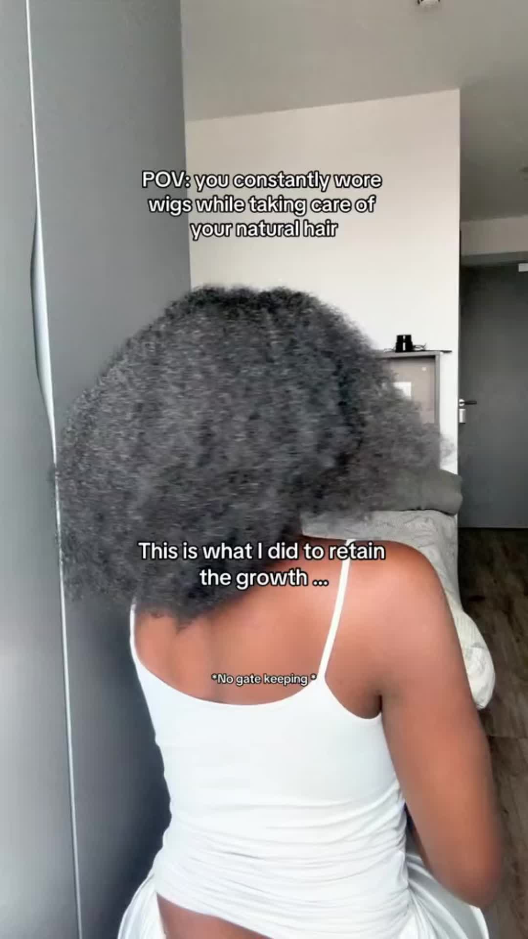 #Haircare #naturalhair #Hairstyles #blackgirlcare #selfcare #hairgrowth #hairgrowthtips #foryou. Credit: ugcniambi