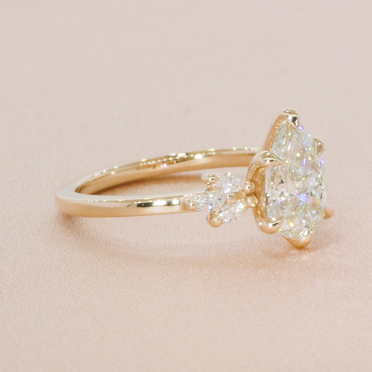 This contains an image of: Brilliant Earth Rose Gold Stella Engagement Ring