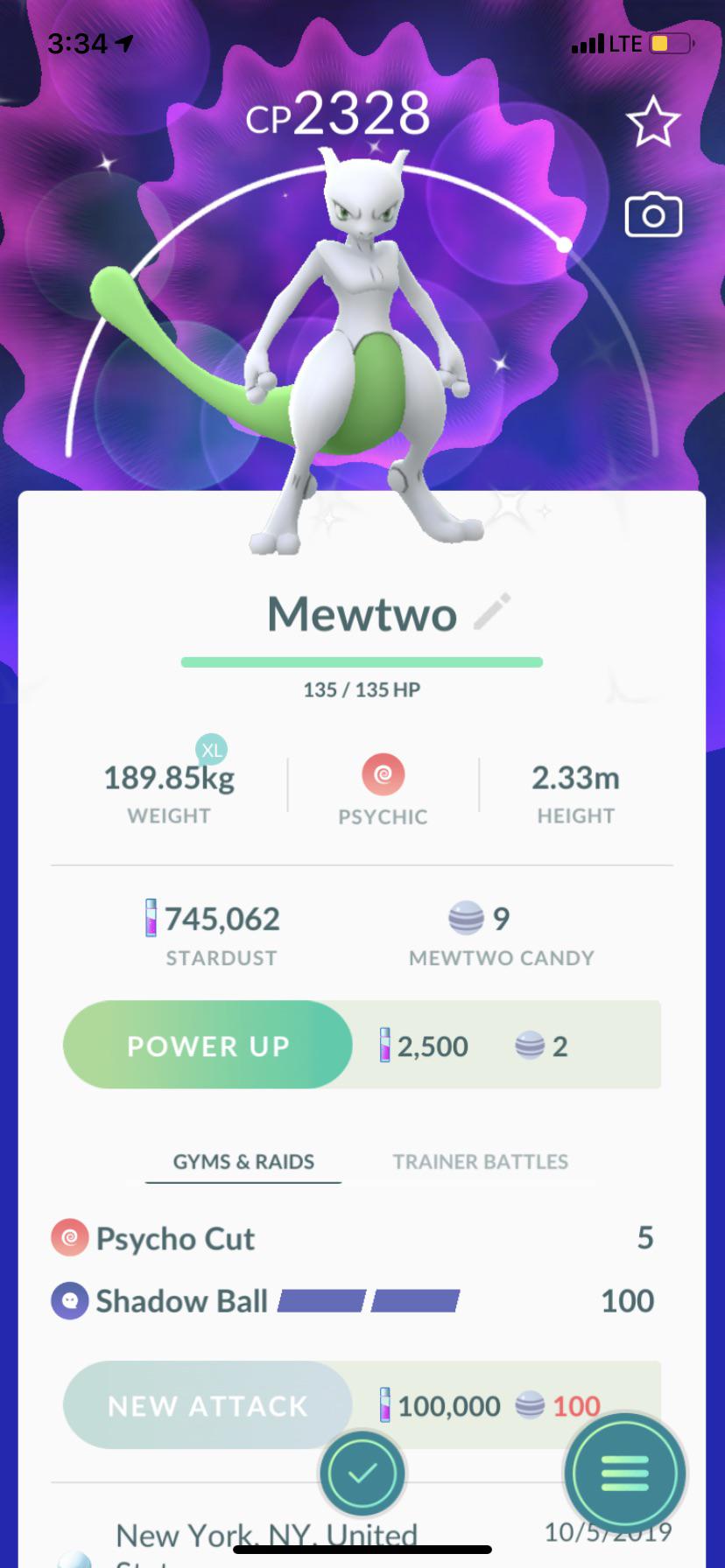 Exactly How Rare Is A Shiny Mewtwo With Shadow Ball Pokemongomystic