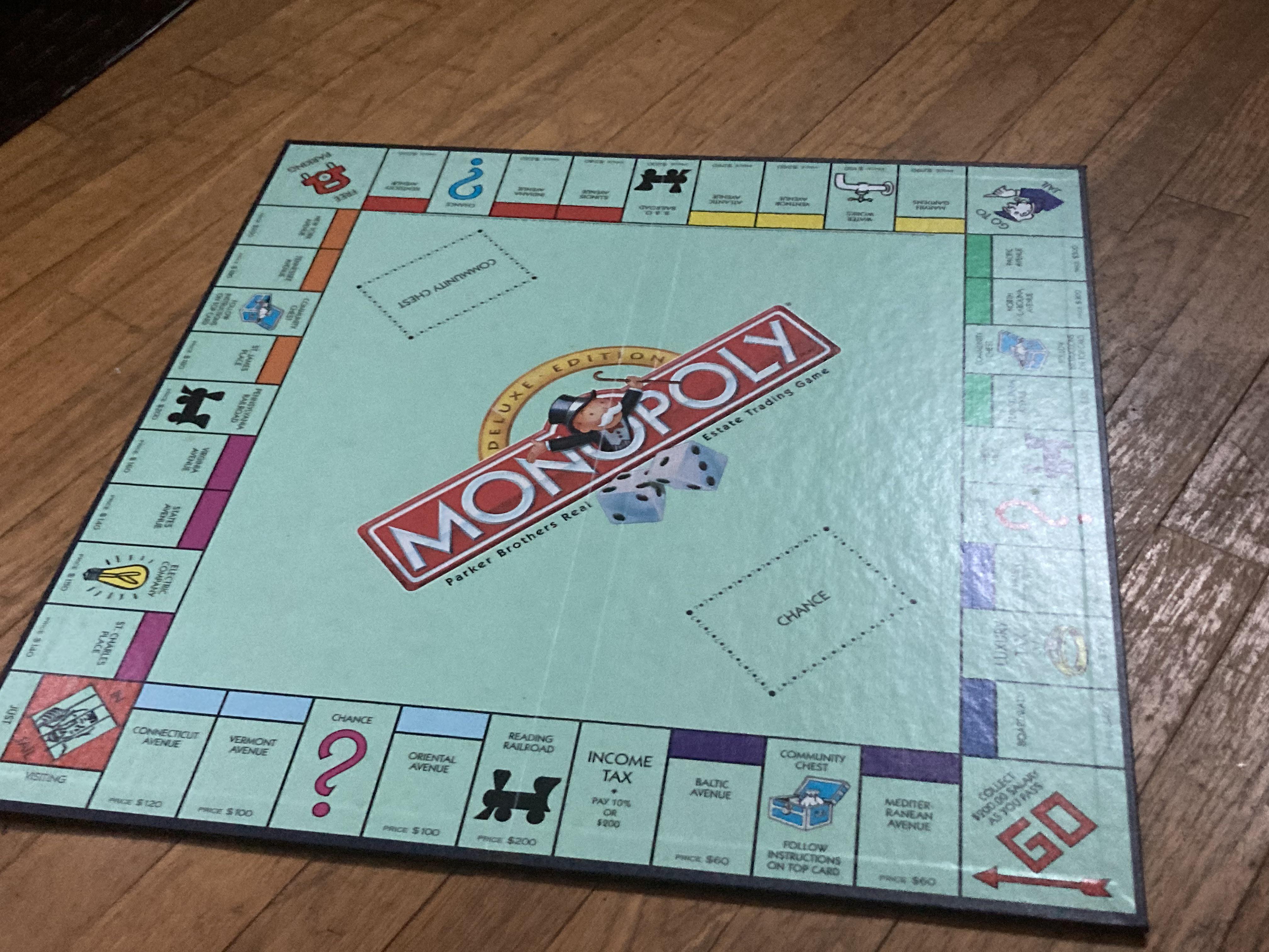 Monopoly board original spaces - bdashort