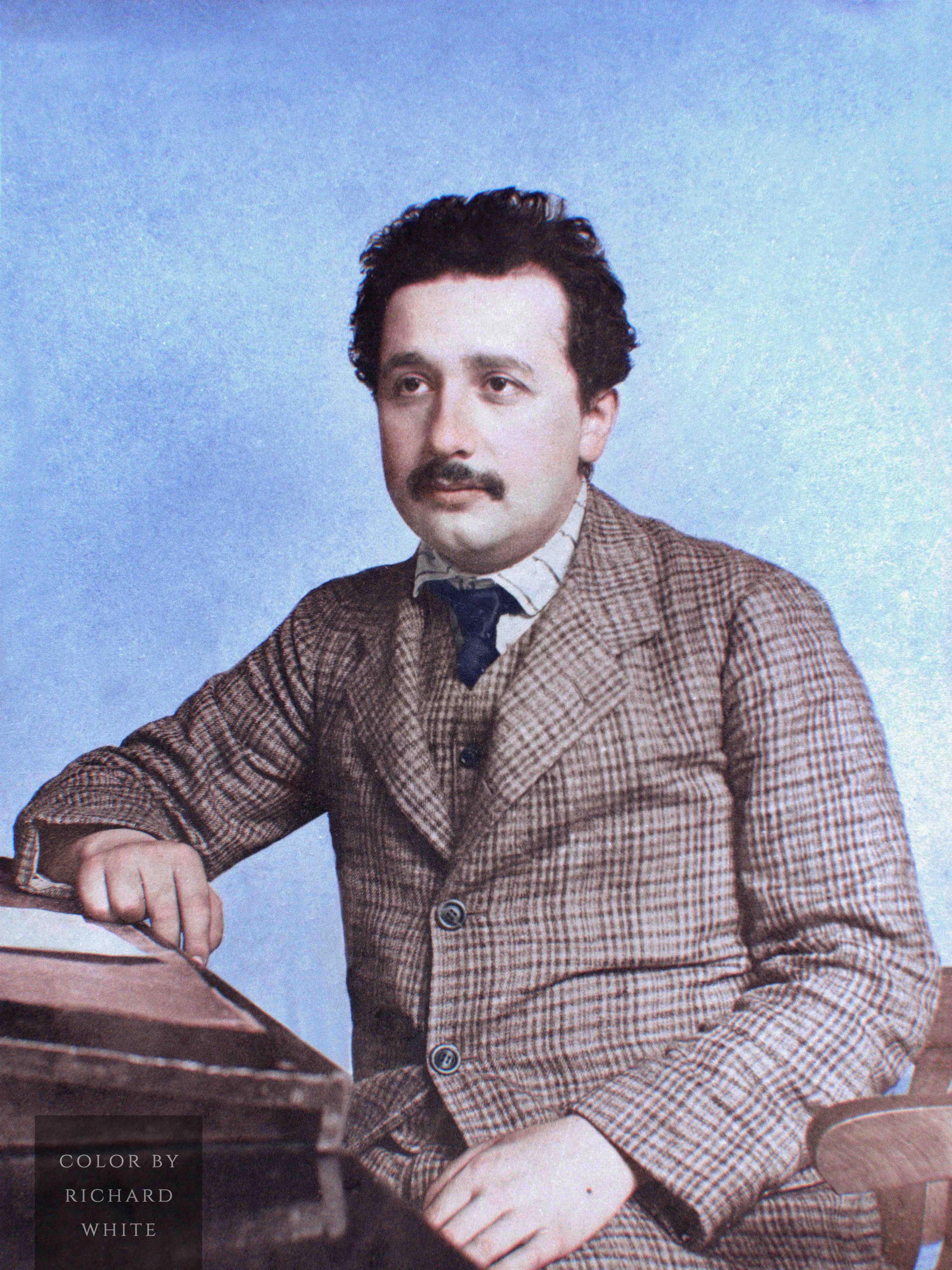 Young Albert Einstein Color