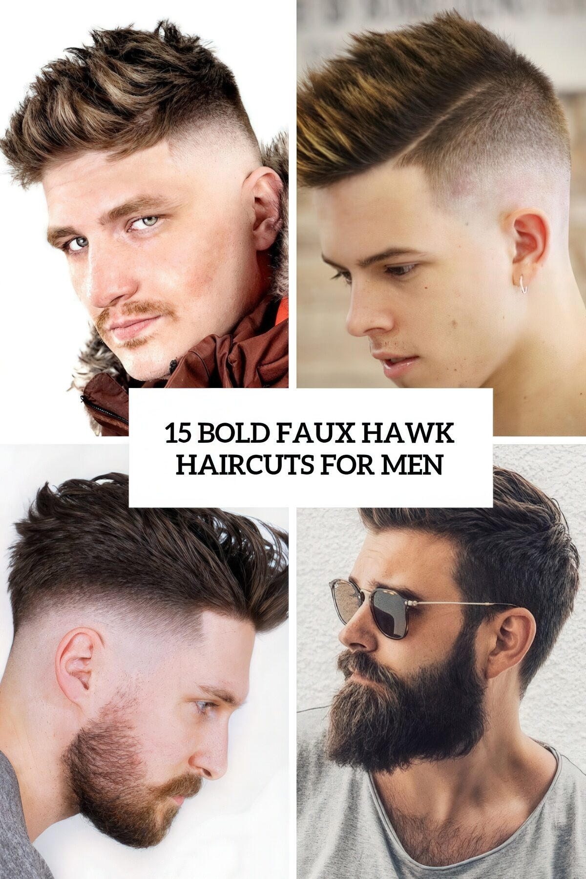 bold faux hawk haircuts for men