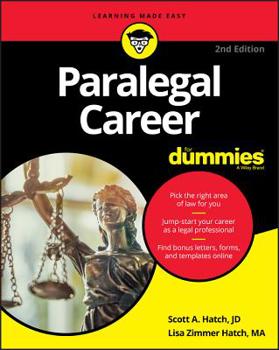 Paperback Paralegal Career for Dummies Book