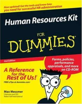 Paperback Human Resources Kit for Dummies [With CDROM] Book