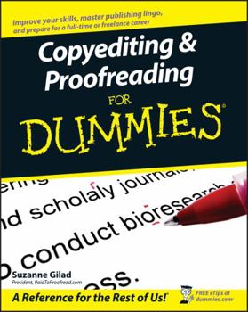 Paperback Copyediting and Proofreading for Dummies Book