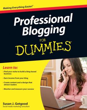 Paperback Professional Blogging for Dummies Book