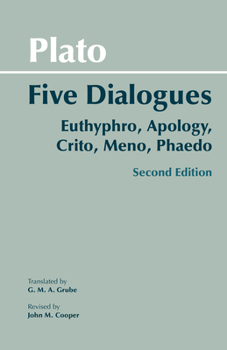 Paperback Plato: Five Dialogues: Euthyphro, Apology, Crito, Meno, Phaedo Book