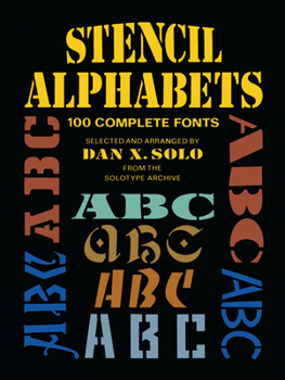 Paperback Stencil Alphabets: 100 Complete Fonts Book