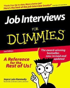 Job Interviews for Dummies - Book  of the Dummies