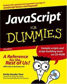 Paperback JavaScript for Dummies [With CDROM] Book