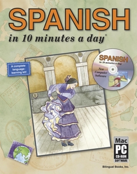 Paperback Spanish in 10 Minutes a Day(r) [With CDROM] Book