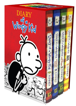 Hardcover Diary of a Wimpy Kid Box of Books 1-4 Hardcover Gift Set: Diary of a Wimpy Kid, Rodrick Rules, the Last Straw, Dog Days Book