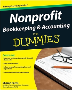 Paperback Nonprofit Bookkeeping and Accounting for Dummies Book